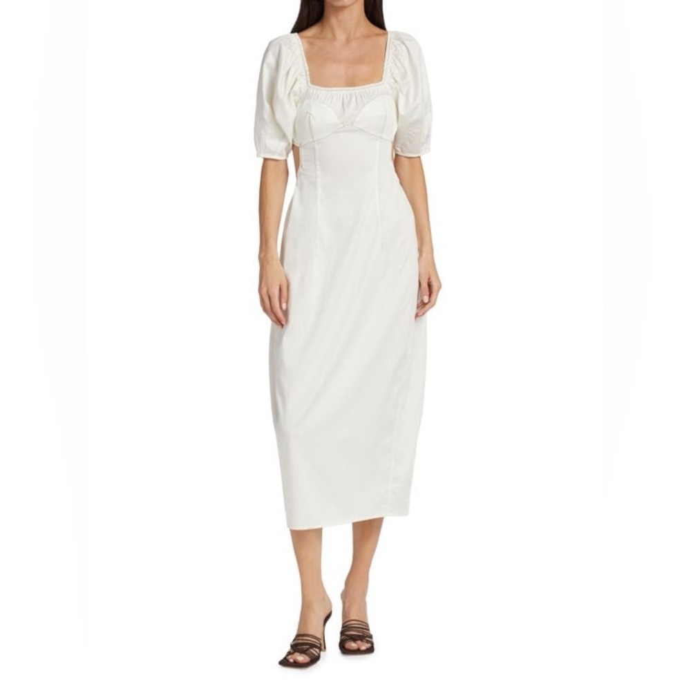 Cult Gaia Zowie Seamed Sateen Dress